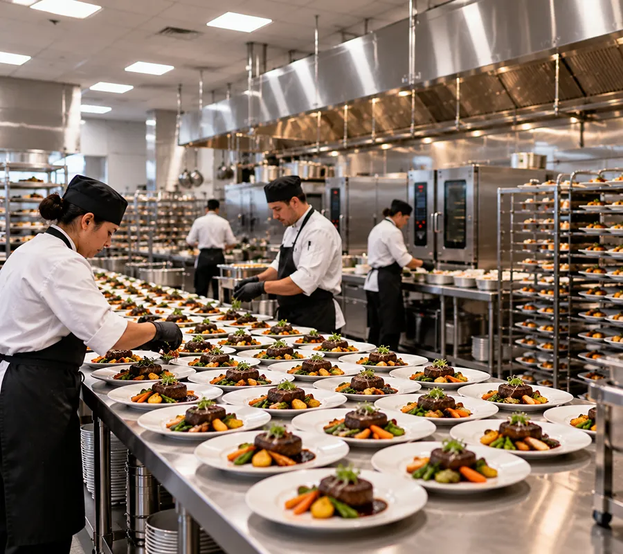 Banquet Kitchen Plating Line