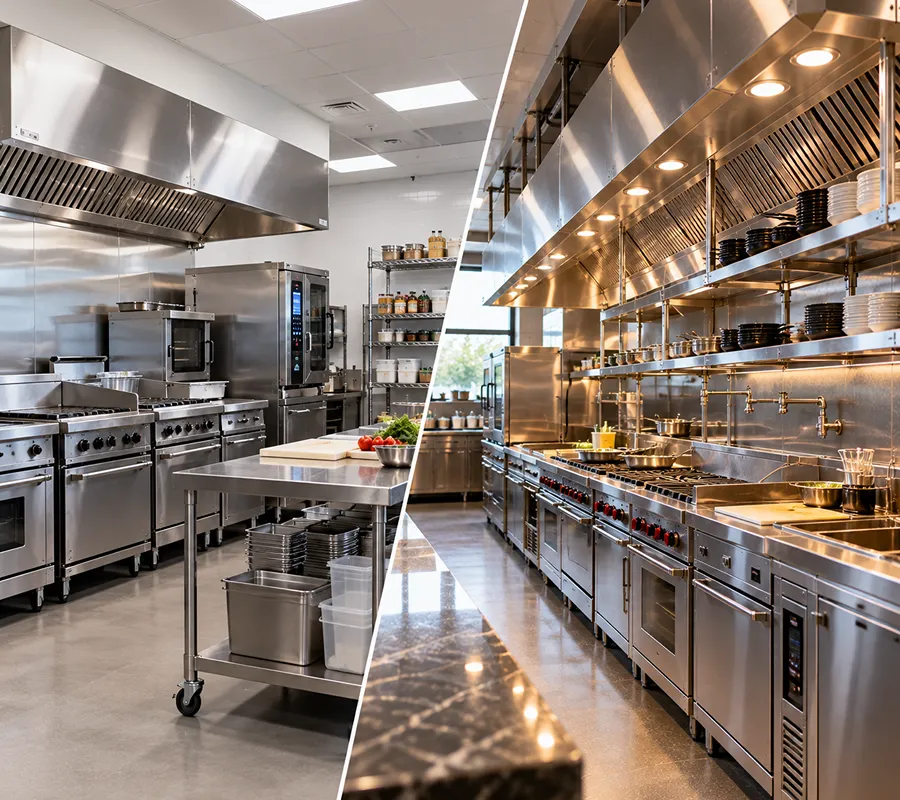 Standard versus custom kitchen equipment