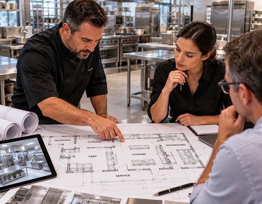 The right commercial kitchen layout